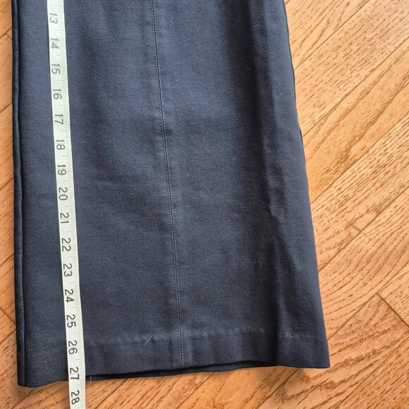 Banana Republic Large Navy High-Rise Wide-Leg Cropped Everywhere Ponte Pant - Picture 15 of 15